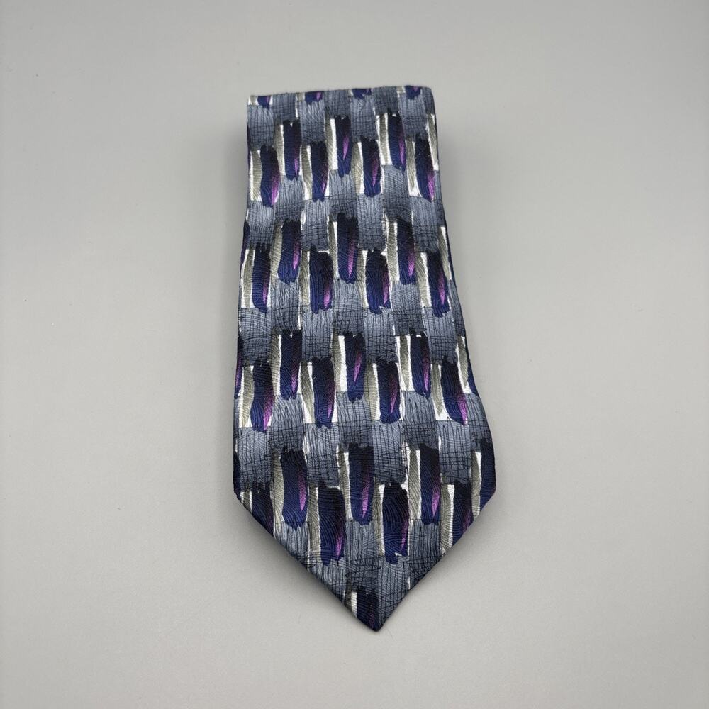 J Garcia Limited Edition Paris in the Rain Blue Designer Silk Tie 85/1000